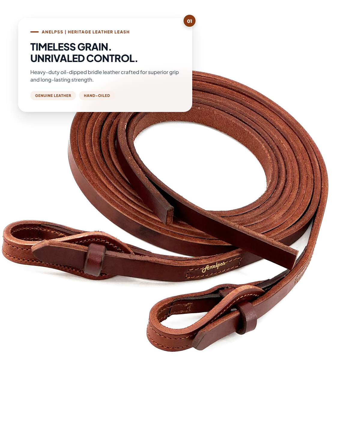 Anelpss™ Heritage Western Heavy-Duty Oil-Tanned Leather Horse Split Reins